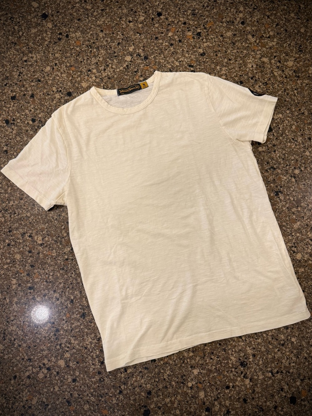 Johnson Motors blank vintage slub moto tee. NWOT